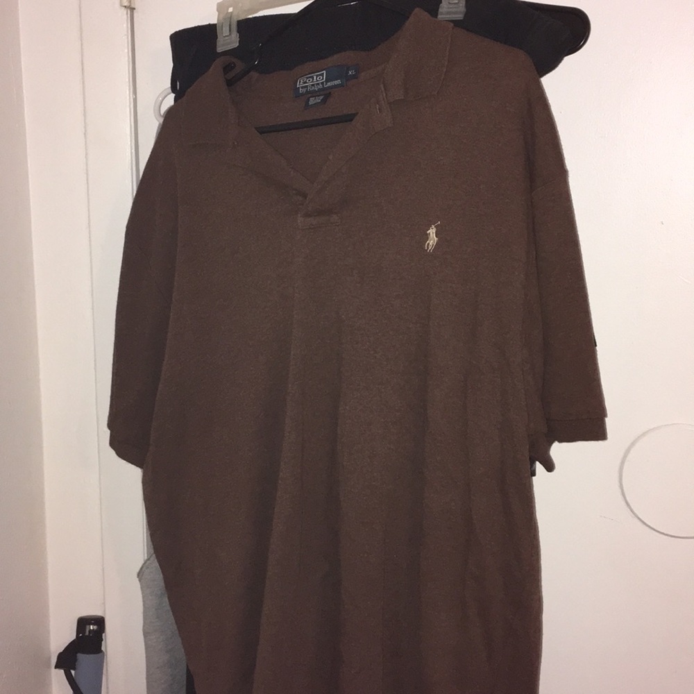 Brown men’s polo shirt